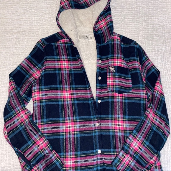 Abercrombie Kids Fleeced Flannel - Picture 1 of 3